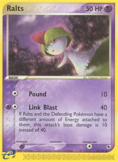 Ralts 68/109 Common | Ruby & Sapphire | Pokemon Card