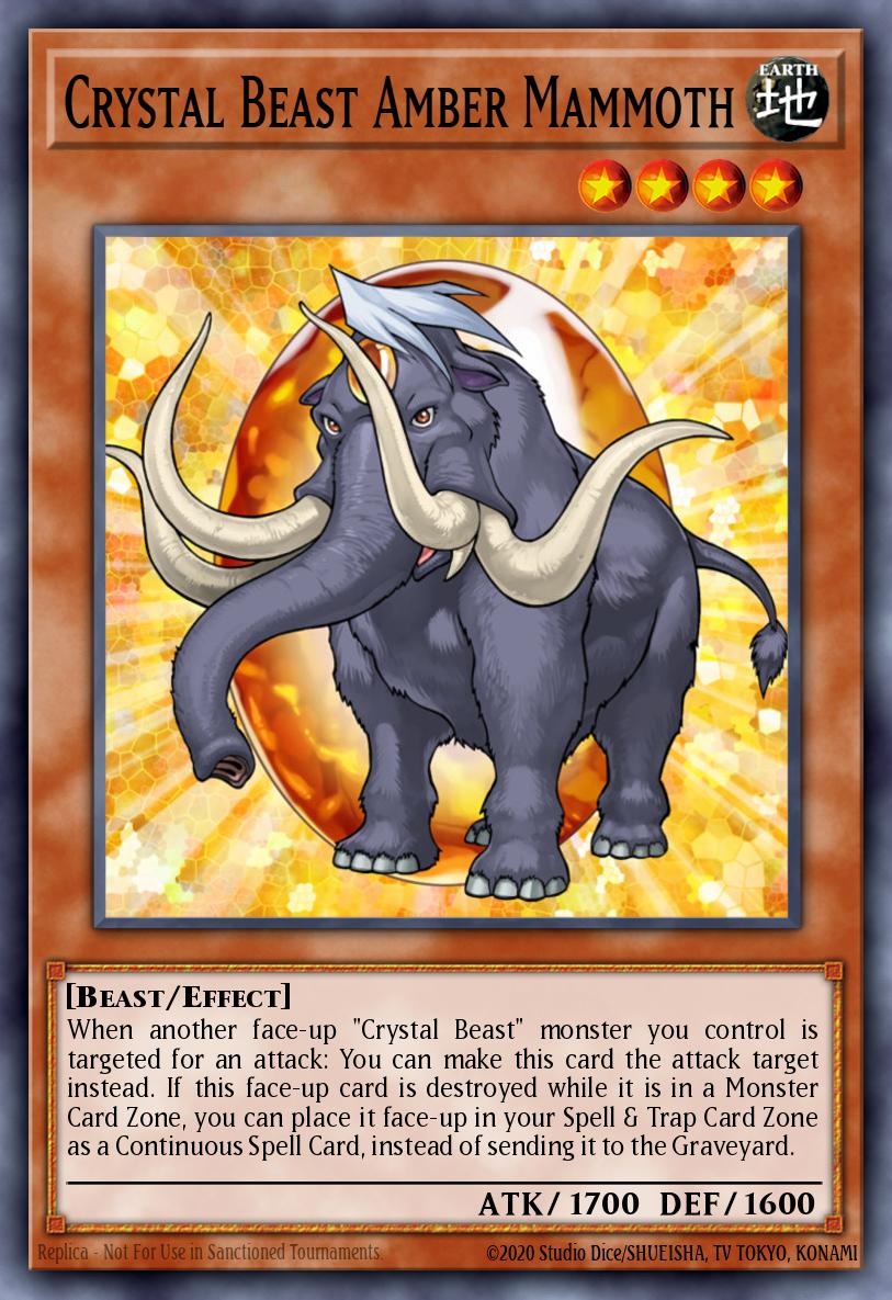 Crystal Beast Amber Mammoth - BLCR-EN051 Ultra Rare | Yu-Gi-Oh! Card Brickheads Collectables Crystal Beast Amber Mammoth - BLCR-EN051 Ultra Rare | Yu-Gi-Oh! Card Brickheads Collectables