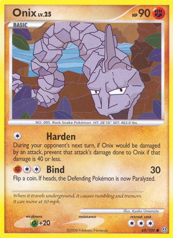 Onix 69/100 Common | Stormfront | Pokemon Card