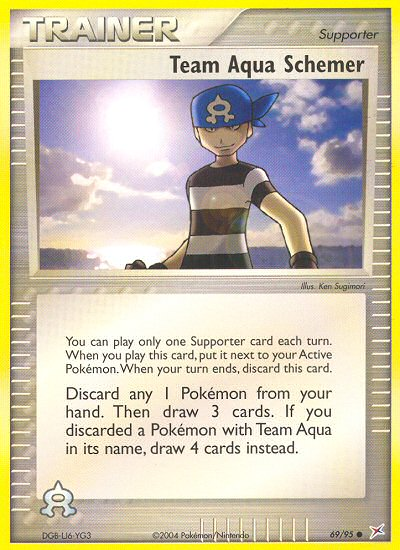 Team Aqua Schemer 69/95 Common | Team Magma vs Team Aqua | Pokemon Card