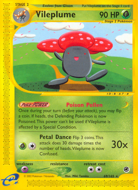Vileplume 69/165 Rare | Expedition Base Set | Pokemon Card