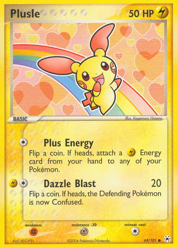 Plusle 69/101 Common | Hidden Legends | Pokemon Card