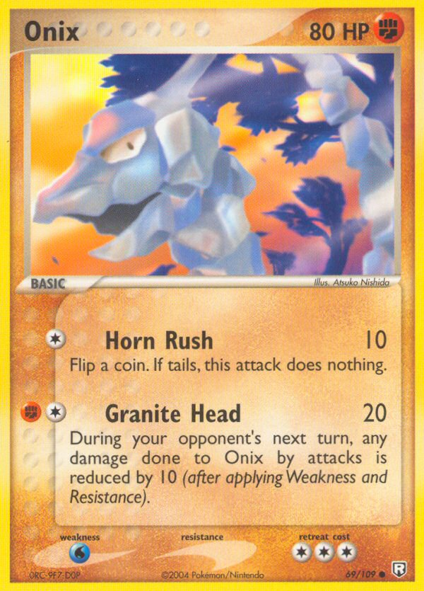 Onix 69/109 Common | Team Rocket Returns | Pokemon Card