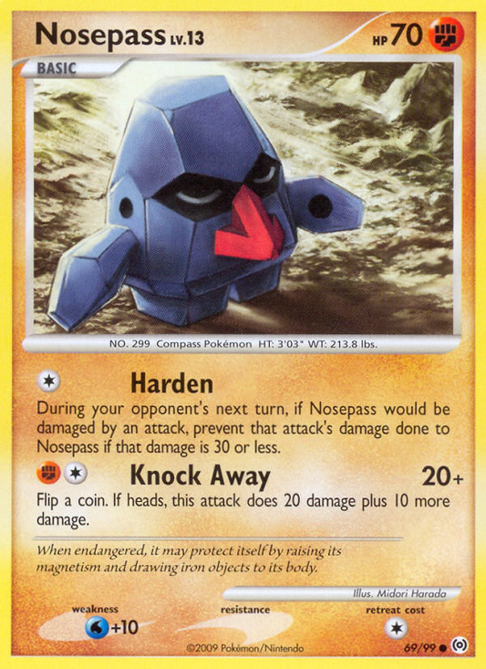 Nosepass 69/99 Common | Arceus | Pokemon Card