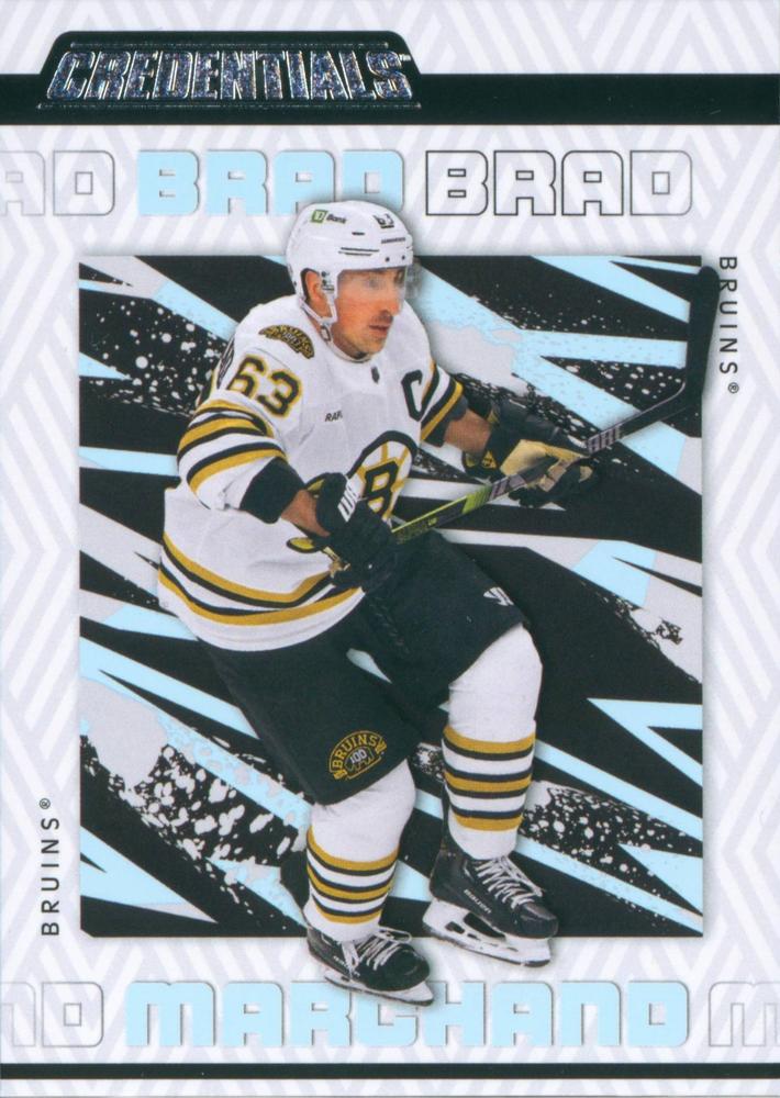 Brad Marchand #6 Boston Bruins | 2023-24 Upper Deck Credentials | NHL Trading Card