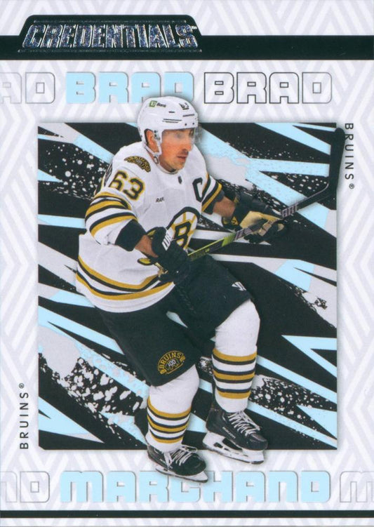Brad Marchand #6 Boston Bruins | 2023-24 Upper Deck Credentials | NHL Trading Card