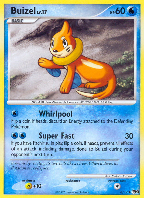 Buizel 6/17 Uncommon | POP Series 9 | Pokemon Card