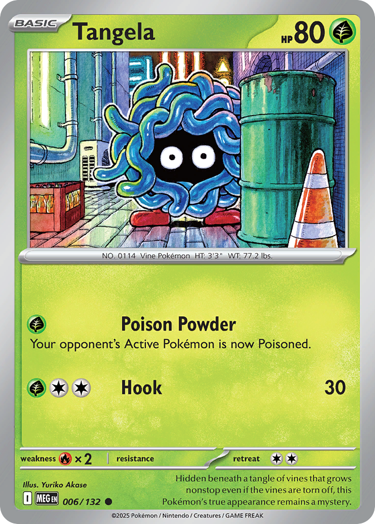Tangela 6/132 Common | Mega Evolution | Pokemon Card
