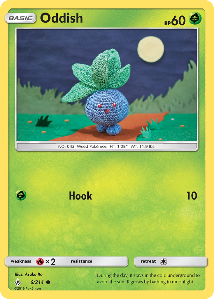 Oddish 6/214 Common | Unbroken Bonds | Pokemon Card