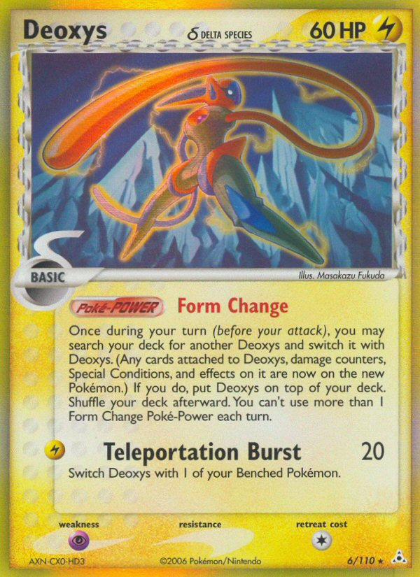 Deoxys δ 6/110 Rare Holo | Holon Phantoms | Pokemon Card