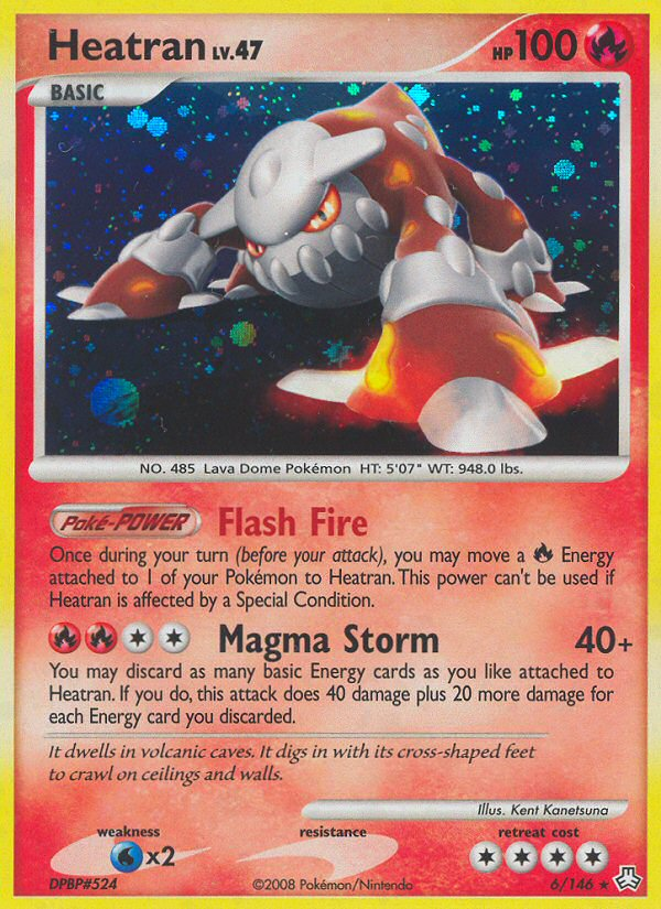 Heatran 6/146 Rare Holo | Legends Awakened | Pokemon Card