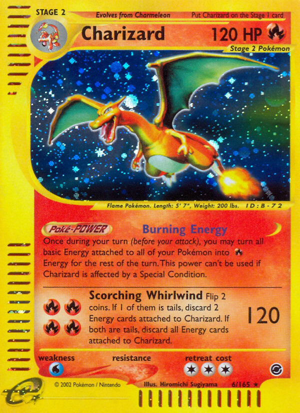 Charizard 6/165 Rare Holo | Expedition Base Set | Pokemon Card