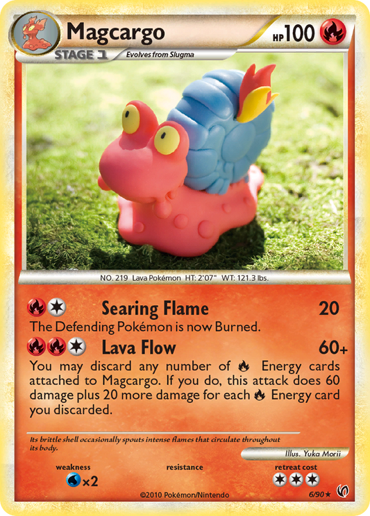 Magcargo 6/90 Rare Holo | HS—Undaunted | Pokemon Card