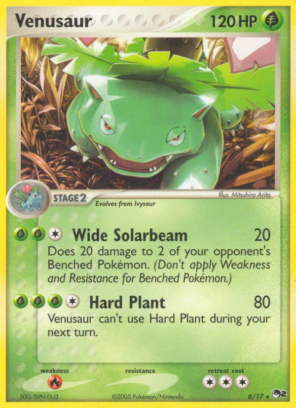 Venusaur 6/17 Rare | POP Series 2 | Pokemon Card