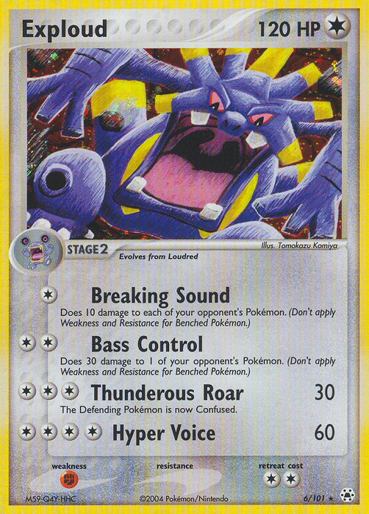 Exploud 6/101 Rare Holo | Hidden Legends | Pokemon Card
