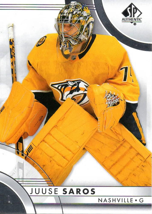 Juuse Saros #70 Nashville Predators | 2023-24 SP Authentic | NHL Trading Card