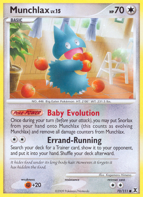 Munchlax 70/111 Common | Rising Rivals | Pokemon Card