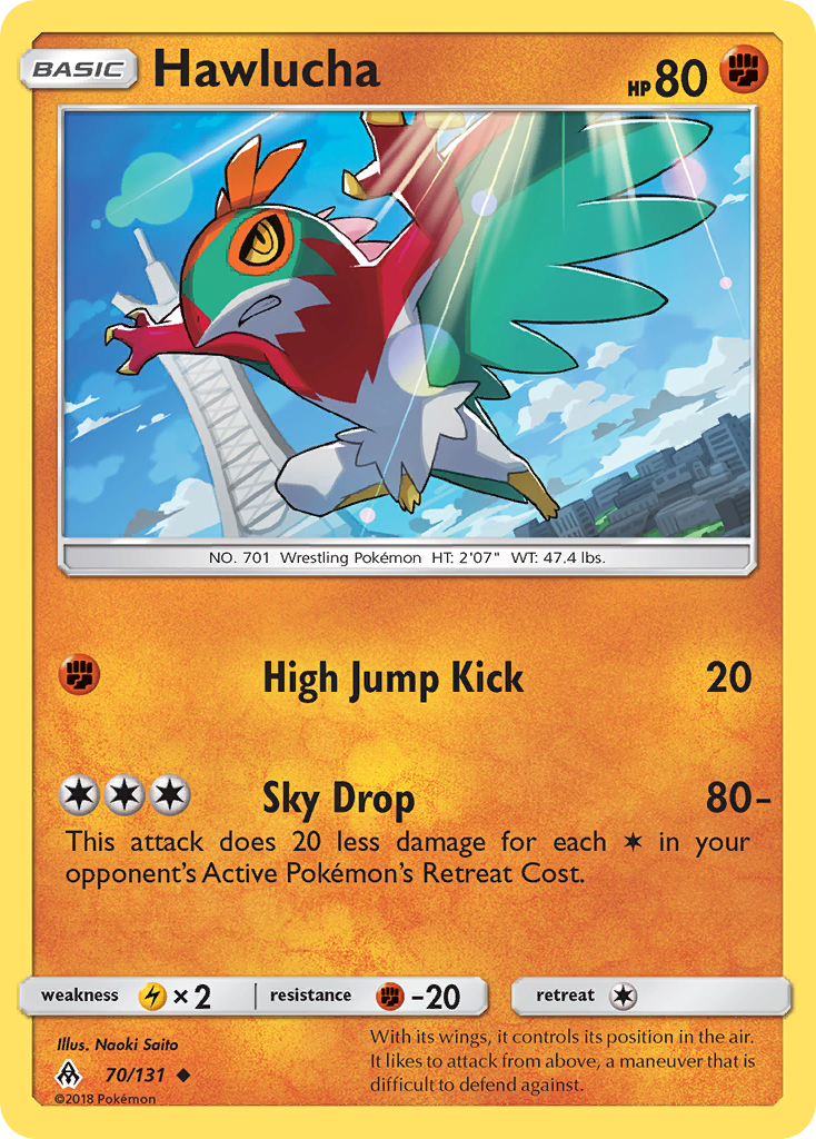 Hawlucha 70/131 Uncommon | Forbidden Light | Pokemon Card