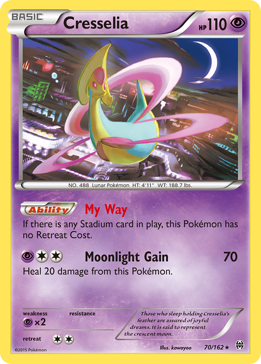 Cresselia 70/162 Rare | BREAKthrough | Pokemon Card