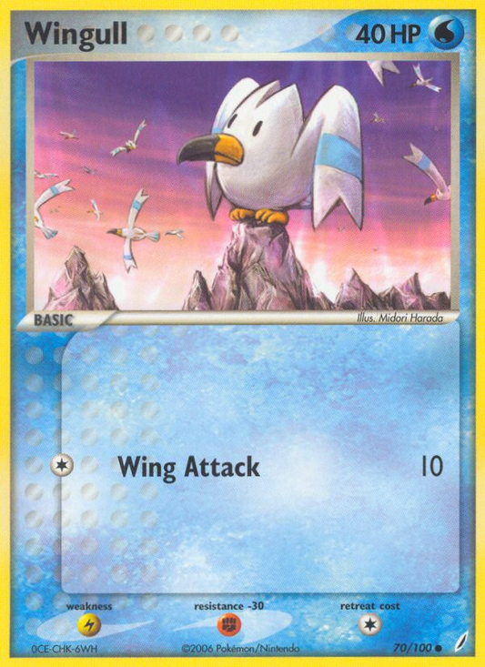 Wingull 70/100 Common | Crystal Guardians | Pokemon Card