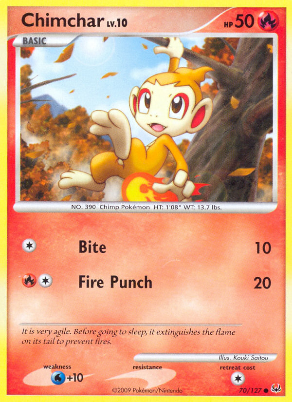 Chimchar 70/127 Common | Platinum | Pokemon Card