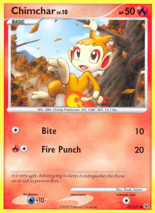Chimchar 70/127 Common | Platinum | Pokemon Card