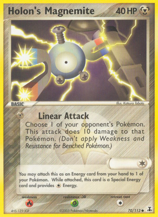 Holon's Magnemite 70/113 Common | Delta Species | Pokemon Card
