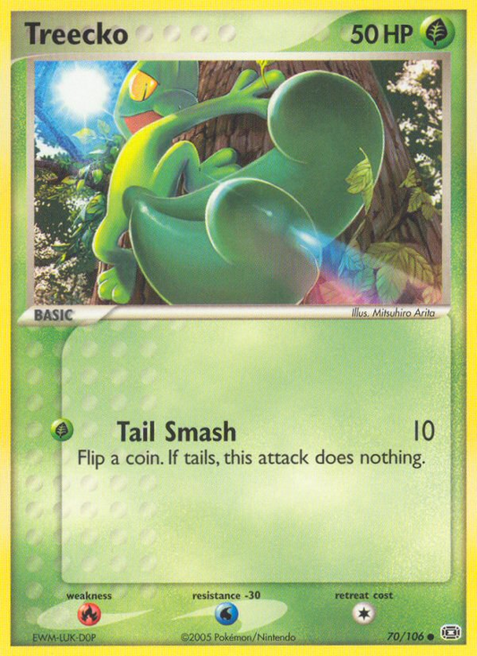 Treecko 70/106 Common | Emerald | Pokemon Card
