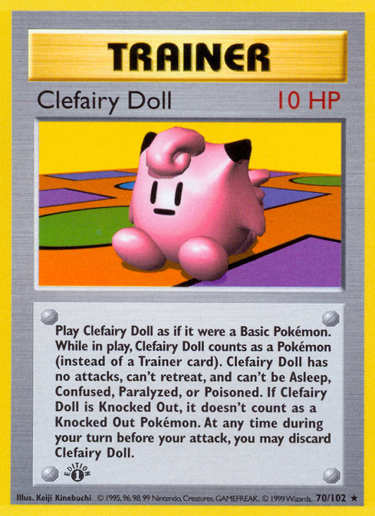 Clefairy Doll 70/102 Rare | Base | Pokemon Card