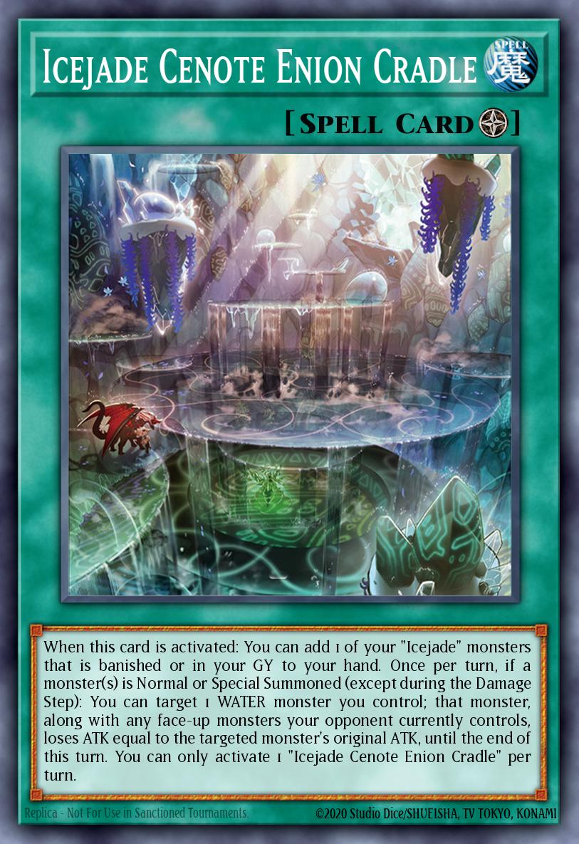 Icejade Cenote Enion Cradle - BACH-EN052 Super Rare | Yu-Gi-Oh! Card   Brickheads Collectables