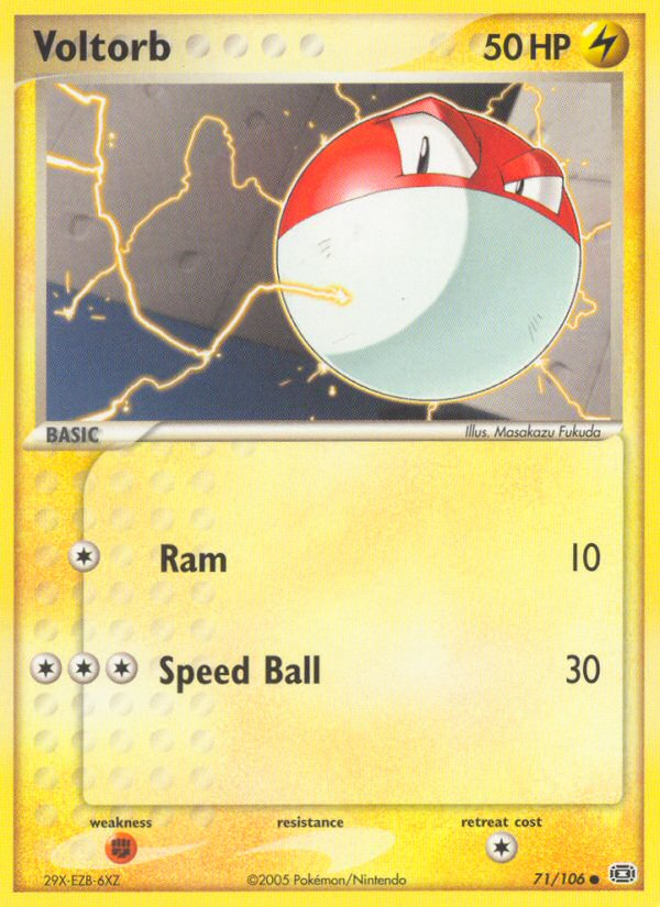 Voltorb 71/106 Common | Emerald | Pokemon Card