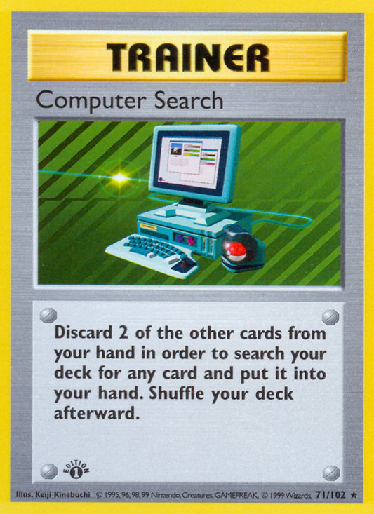Computer Search 71/102 Rare | Base | Pokemon Card