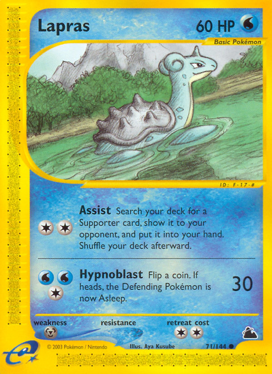 Lapras 71/144 Common | Skyridge | Pokemon Card