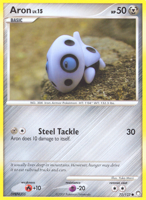 Aron 71/123 Common | Mysterious Treasures | Pokemon Card