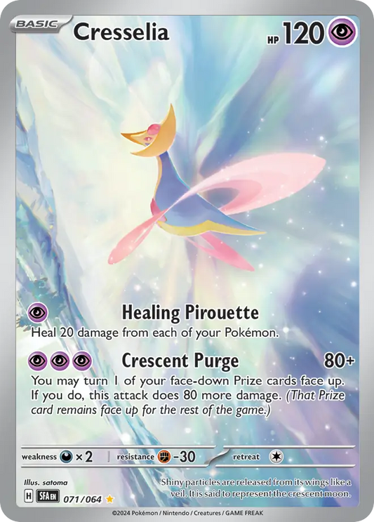 Cresselia 71/64 Illustration Rare | Shrouded Fable | Pokemon Card