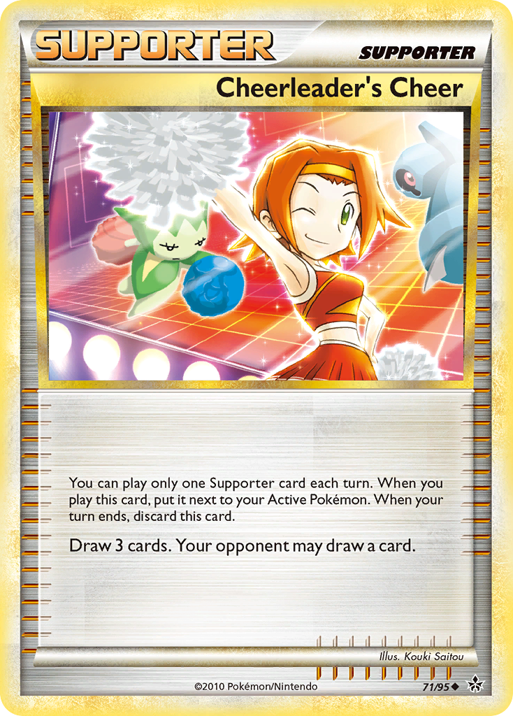 Cheerleader's Cheer 71/95 Uncommon | HS—Unleashed | Pokemon Card