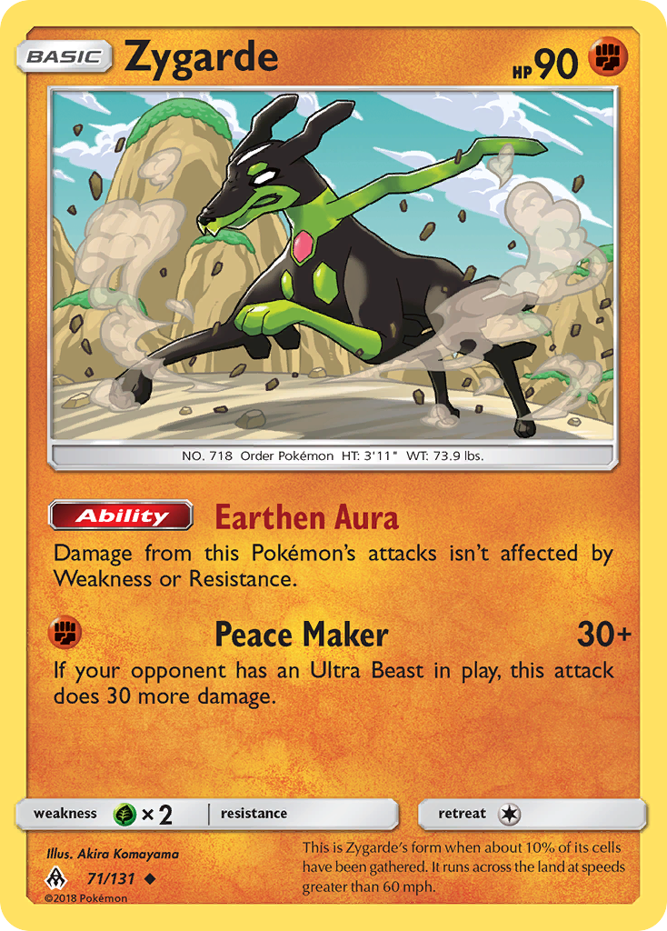 Zygarde 71/131 Uncommon | Forbidden Light | Pokemon Card