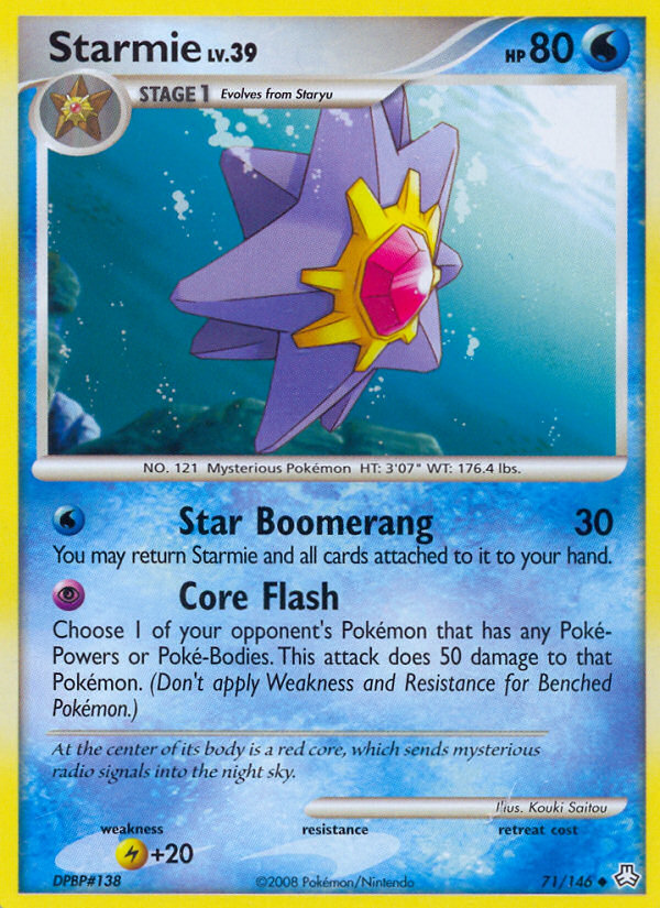 Starmie 71/146 Uncommon | Legends Awakened | Pokemon Card