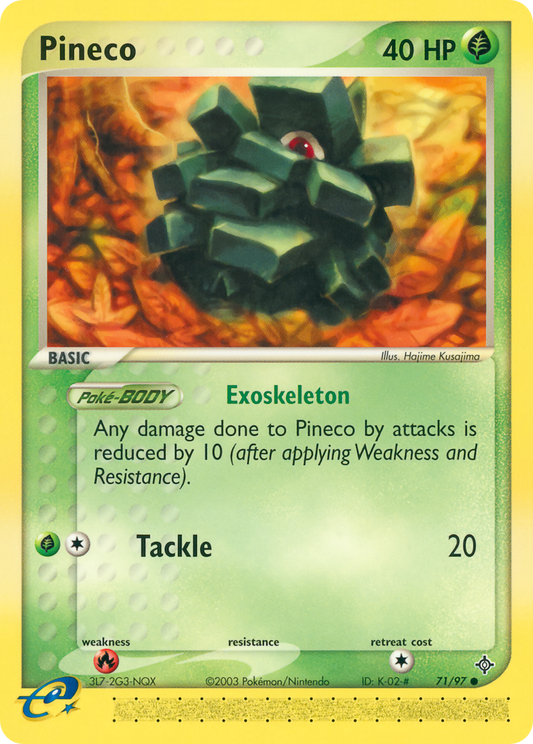 Pineco 71/97 Common | Dragon | Pokemon Card