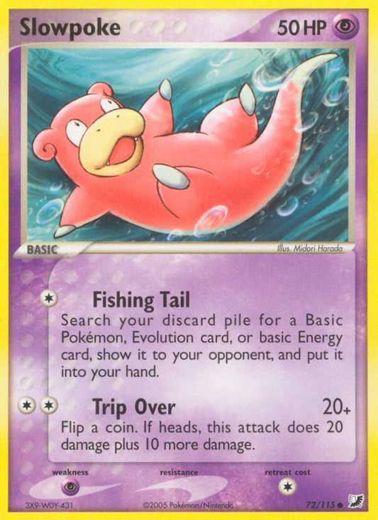 Slowpoke 72/115 Common | Unseen Forces | Pokemon Card