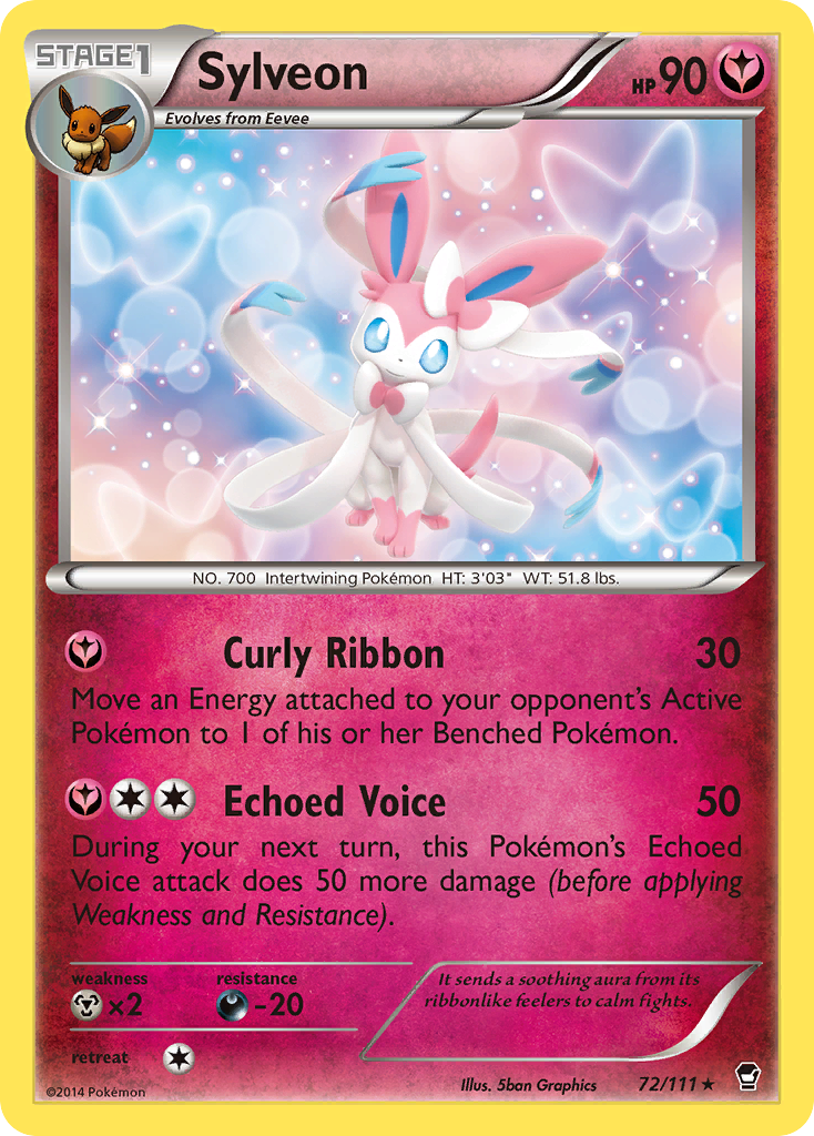 Sylveon 72/111 Rare | Furious Fists | Pokemon Card