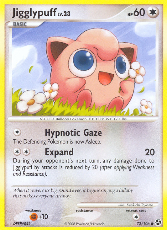 Jigglypuff 72/106 Common | Great Encounters | Pokemon Card