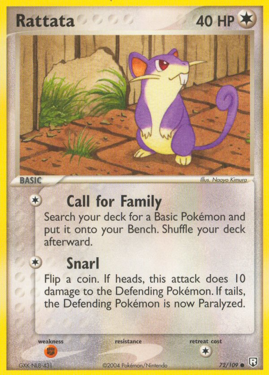 Rattata 72/109 Common | Team Rocket Returns | Pokemon Card