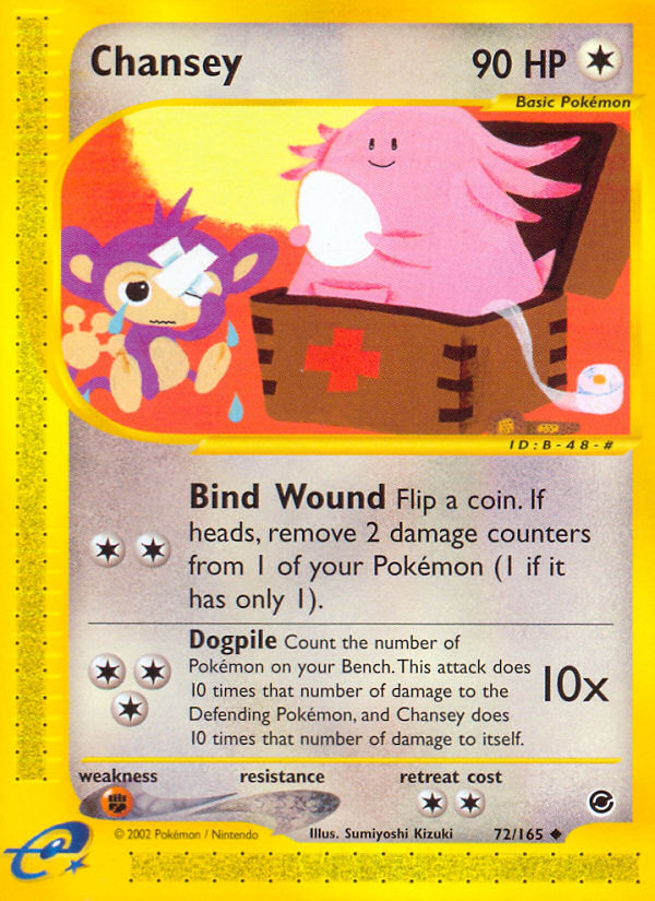 Chansey 72/165 Uncommon | Expedition Base Set | Pokemon Card