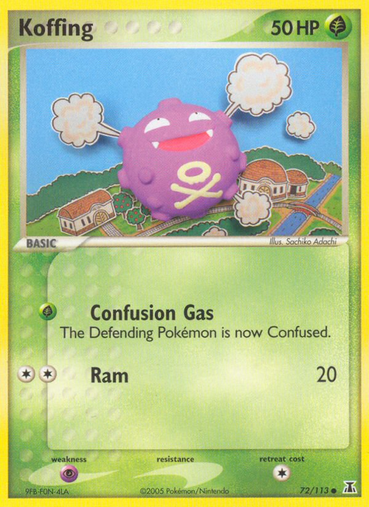 Koffing 72/113 Common | Delta Species | Pokemon Card