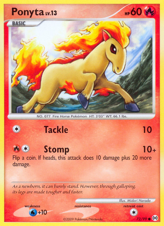 Ponyta 72/99 Common | Arceus | Pokemon Card
