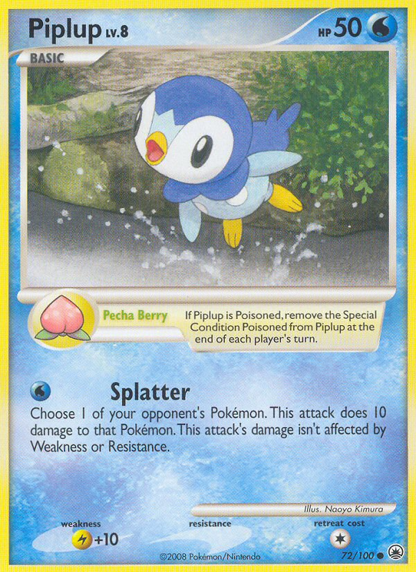 Piplup 72/100 Common | Majestic Dawn | Pokemon Card
