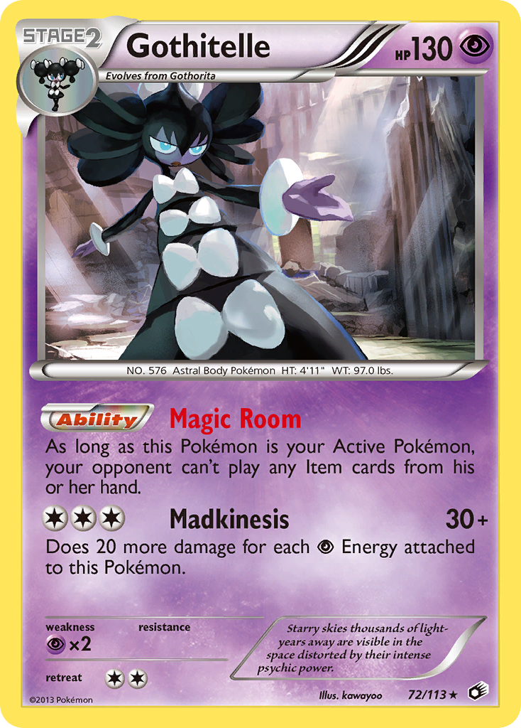 Gothitelle 72/113 Rare Holo | Legendary Treasures | Pokemon Card