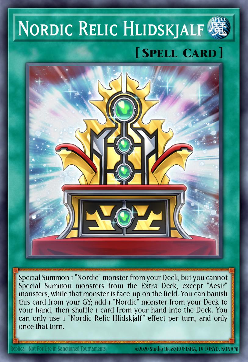 what to look for in yugioh cards Nordic Relic Hlidskjalf - BACH-EN055 Super Rare