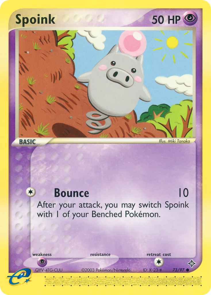 Spoink 73/97 Common | Dragon | Pokemon Card